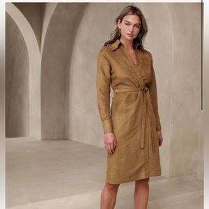 Vegan Suede Knee Length Dress